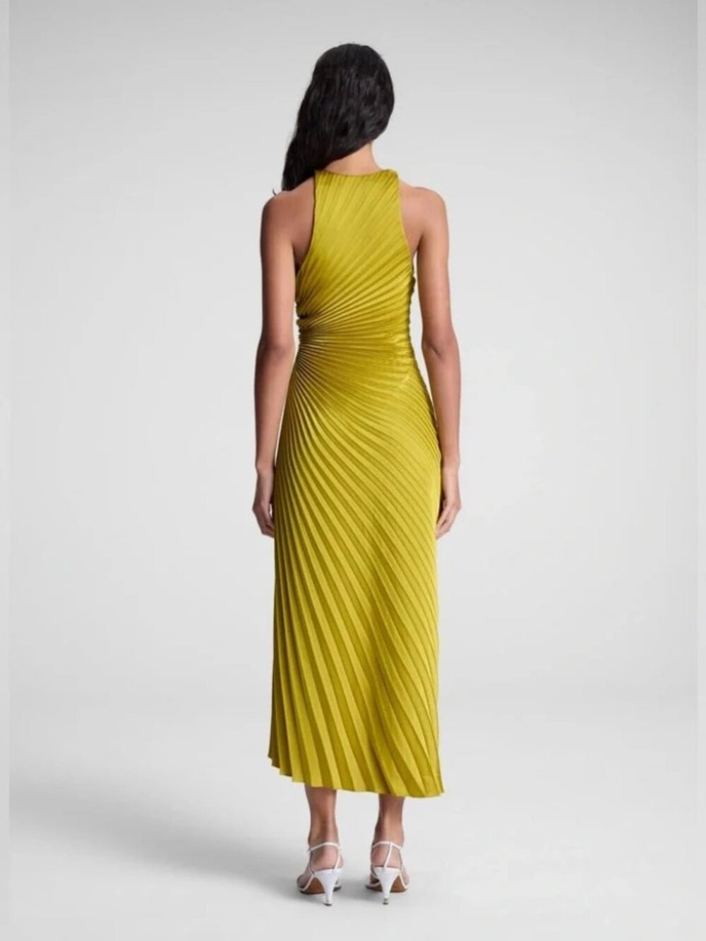 NEW A.L.C. Reagan Asymmetric Pleat Dress,  SIZE 2 - Picture 6 of 9